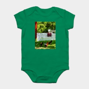 Housekeepers - Laundry Hanging on Fence Baby Bodysuit